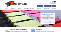 Desktop Screenshot of nedesigntshirts.com